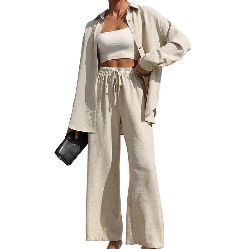 Women's Solid Button Front Shirt