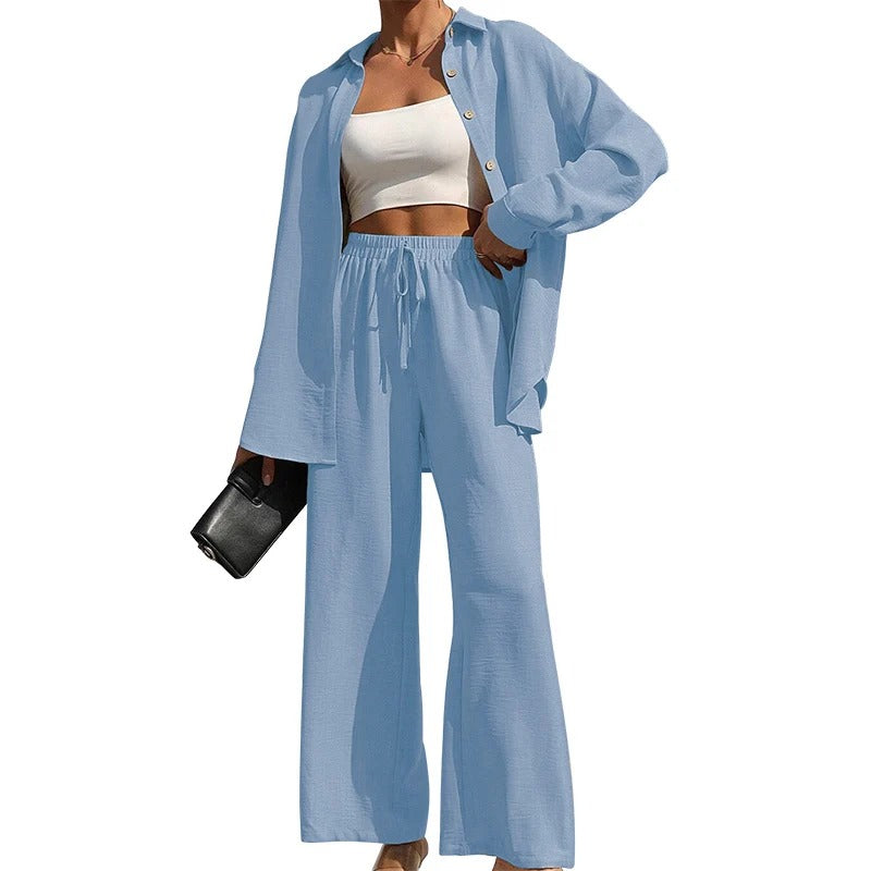 Women's Solid Button Front Shirt