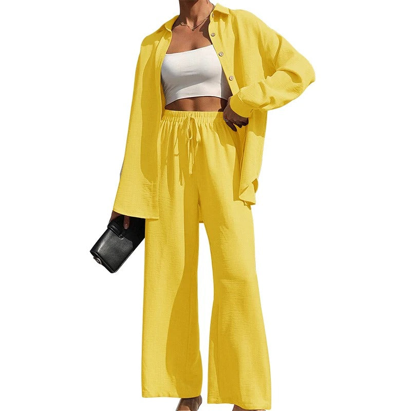 Women's Solid Button Front Shirt