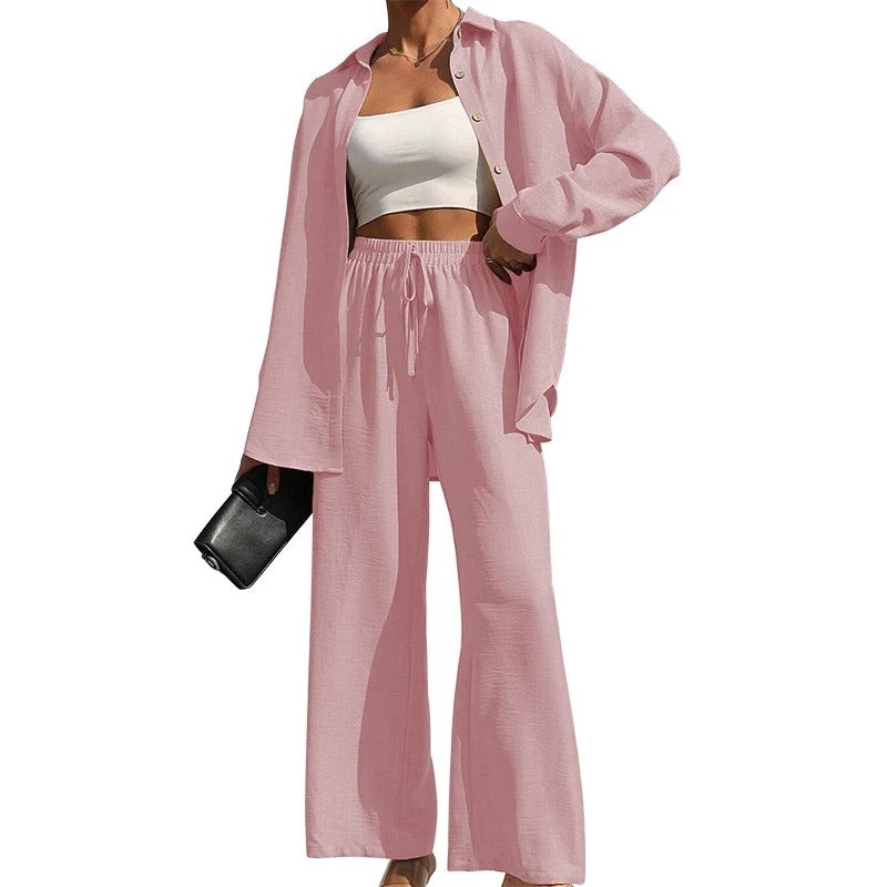 Women's Solid Button Front Shirt