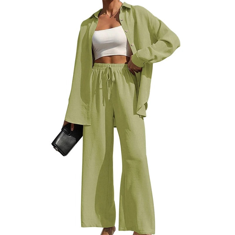 Women's Solid Button Front Shirt