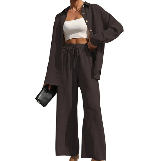 Women's Solid Button Front Shirt